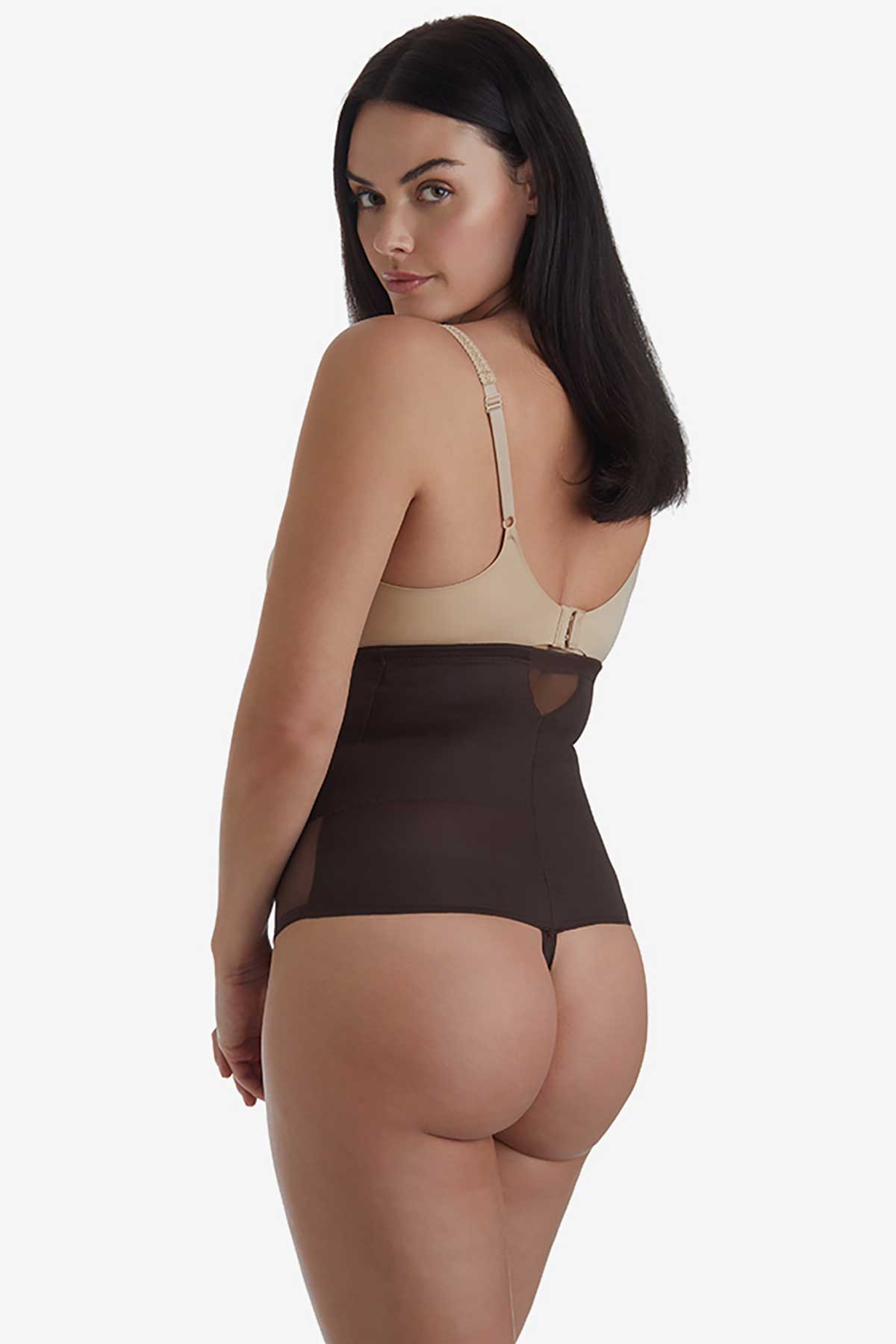 Sexy Sheer Shaping High-Waist Thong