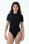 B119CTS - Short Sleeve T-shirt Thong Bodysuit